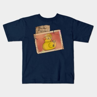 Quackin' Engineer - Vintage Rubber Ducky Trading Card Kids T-Shirt